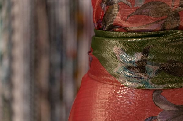 Silk-blend lamé chiffon fabric | new tess