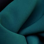 Tissu Microfibre lourde Bleu paon en Polyester pour vêtements