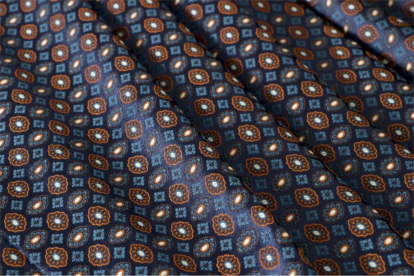 Blue Silk fabric for dressmaking