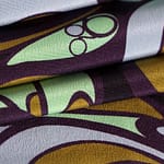 Black, Blue, Green, Purple Silk Crêpe de Chine fabric for dressmaking