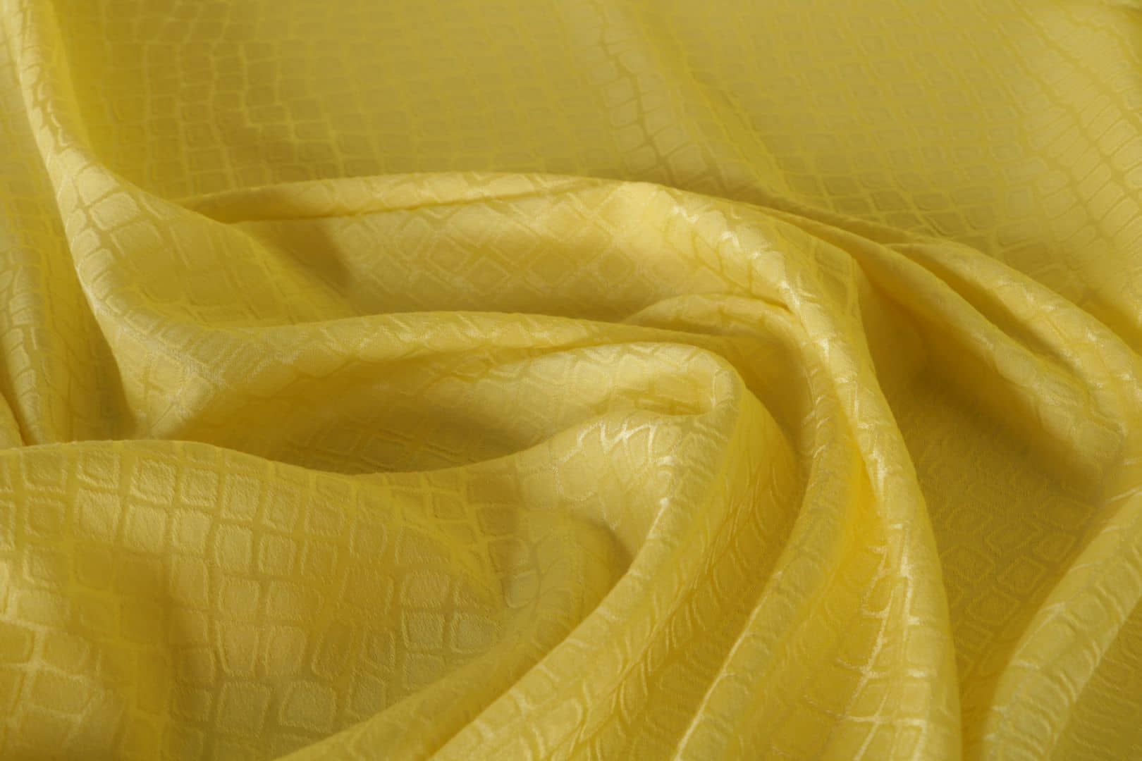 Yellow Cotton, Silk fabric for dressmaking
