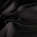 Black Wool Flannel fabric for dressmaking