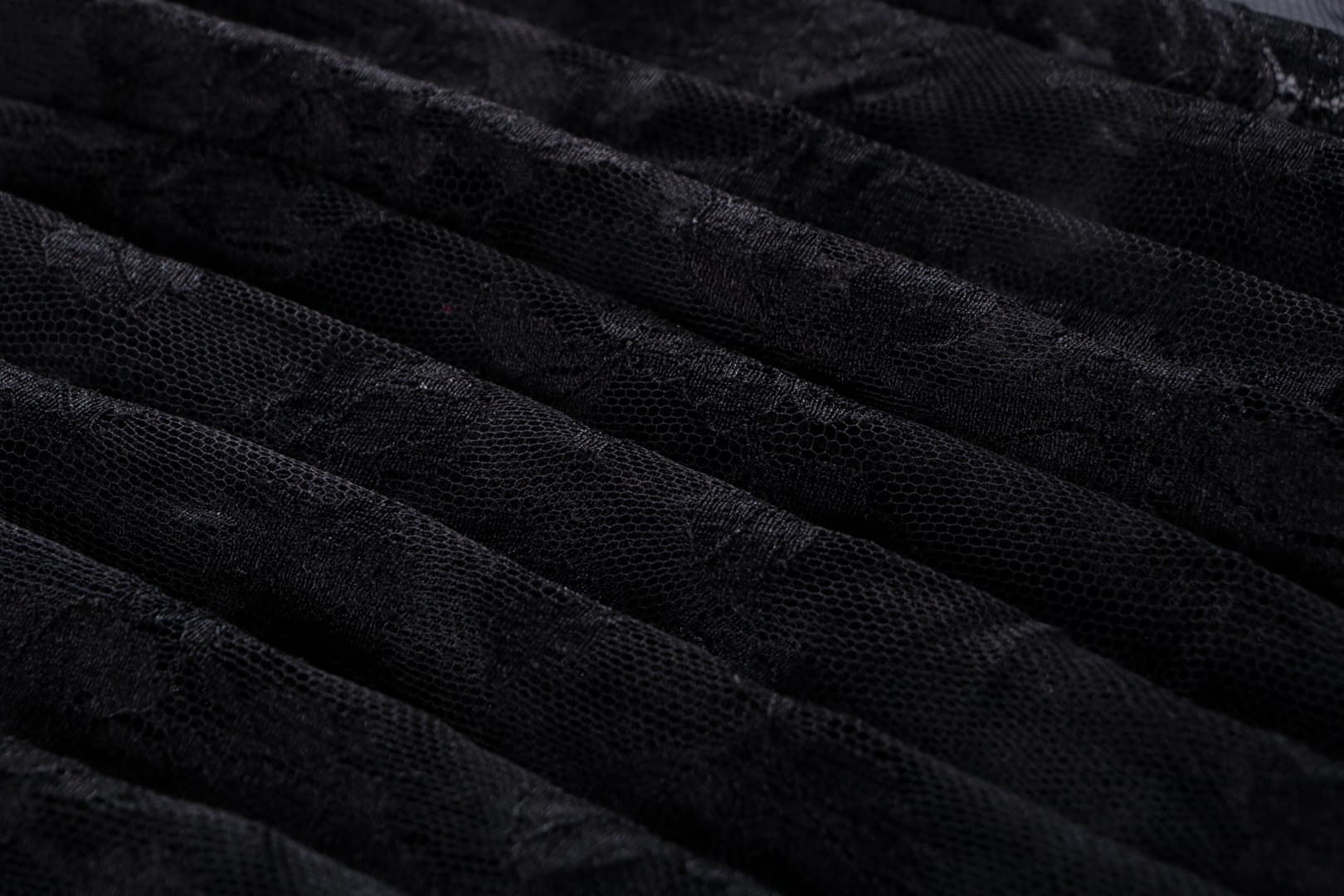 Black Polyester, Viscose fabric for dressmaking