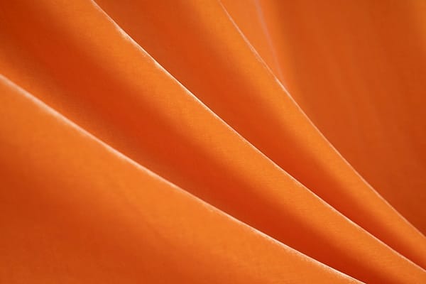 Orange Silk, Viscose fabric for dressmaking
