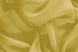 Oil Yellow Silk Chiffon fabric for dressmaking