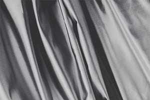 Smoke Gray Silk Duchesse fabric for dressmaking