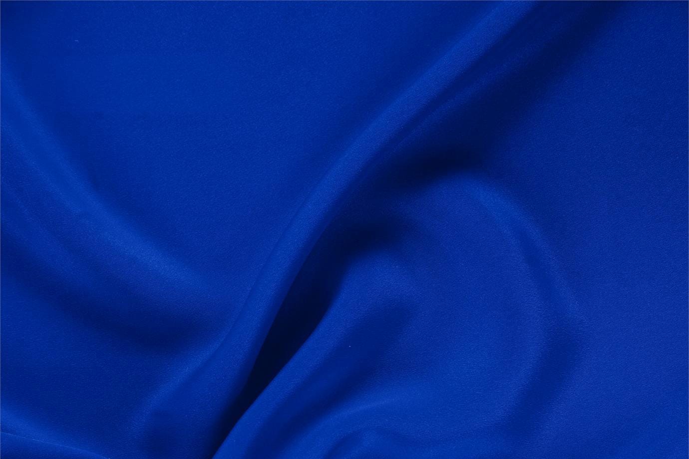 Tessuto Drap Blu Elettrico in Seta per abbigliamento