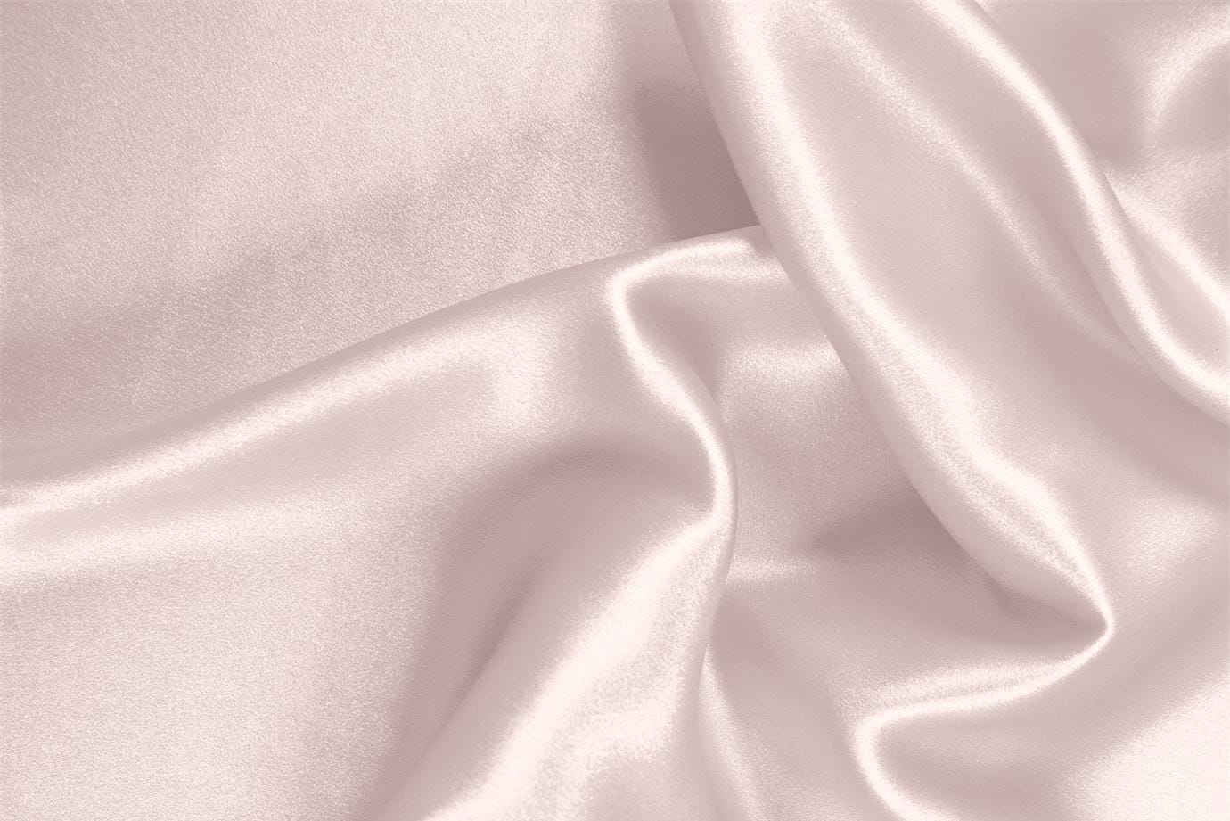 Powder Pink Silk, Stretch Silk Satin Stretch fabric for dressmaking