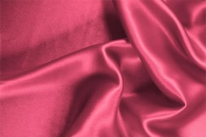 Petunia fuchsia silk crêpe back satin fabric for dressmaking
