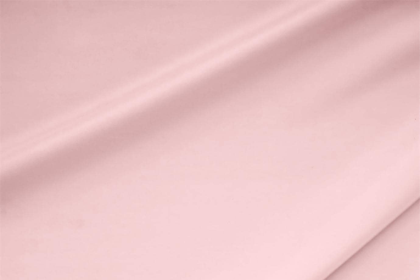 Tessuto Crêpe de Chine Stretch Rosa Confetto in Seta, Stretch per abbigliamento