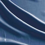 Tessuto microfibra poliestere fluida di colore blu jeans per abbigliamento