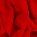 Tissu Georgette Rouge feu en Soie pour vêtements