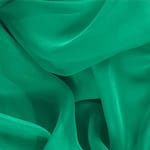 Green Green Silk Chiffon fabric for dressmaking