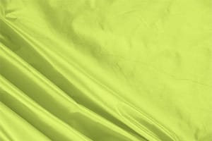 Tessuto Taffetà Verde Acido in Seta per abbigliamento
