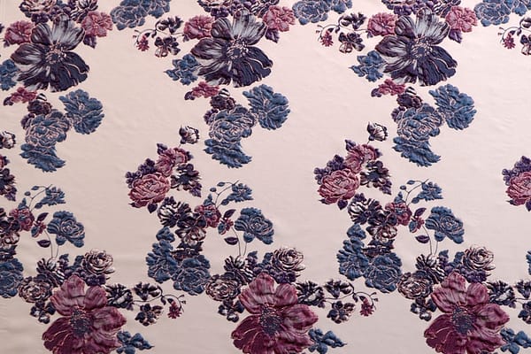 Beige, Blue, Pink, Purple Polyester, Silk fabric for dressmaking