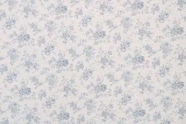 Blue, White Cotton, Stretch fabric for dressmaking