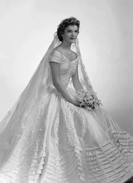 Jackie Kennedy in Ann Lowe wedding dress