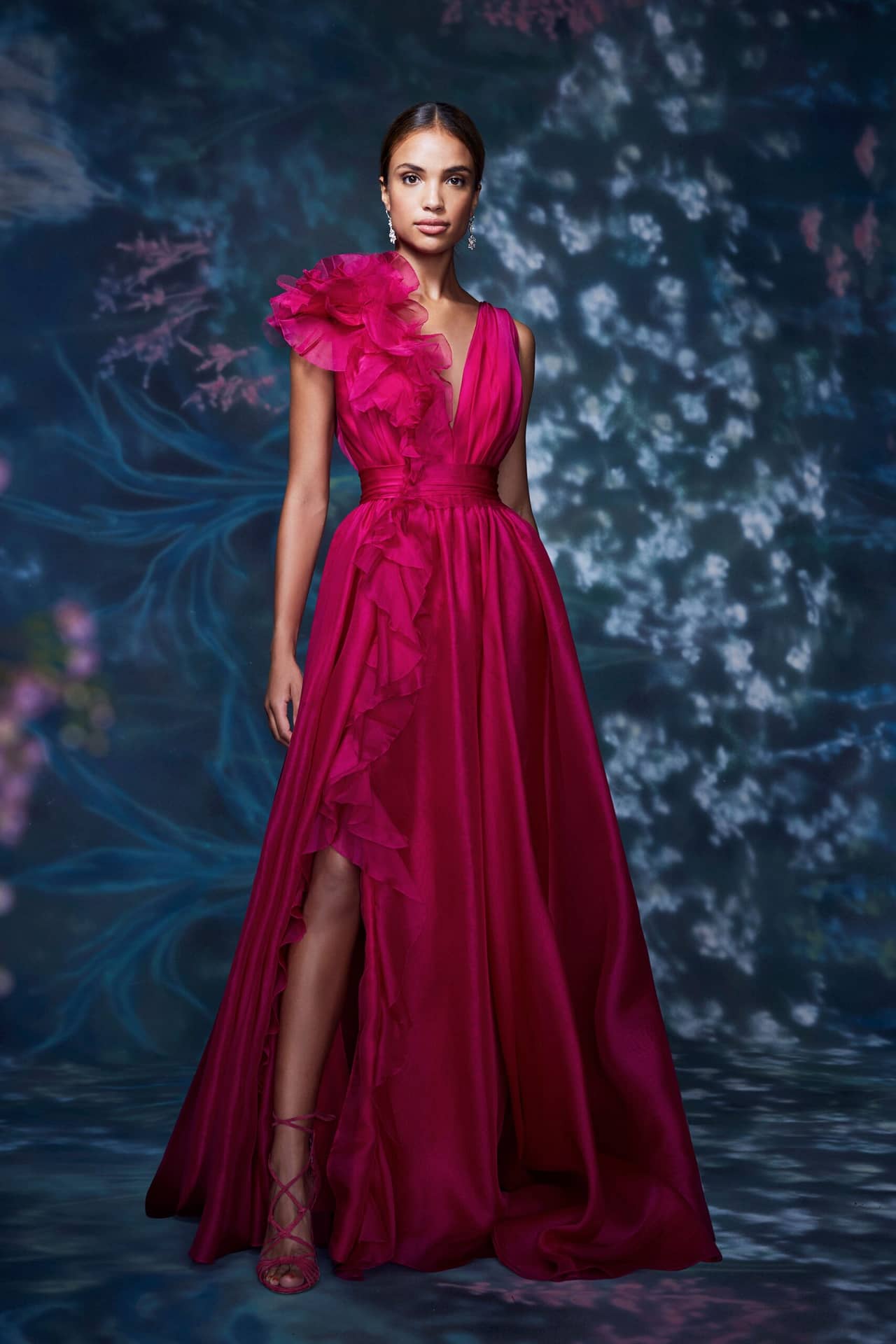 Rosa Lampone - Marchesa Ready-to-Wear Spring 2021