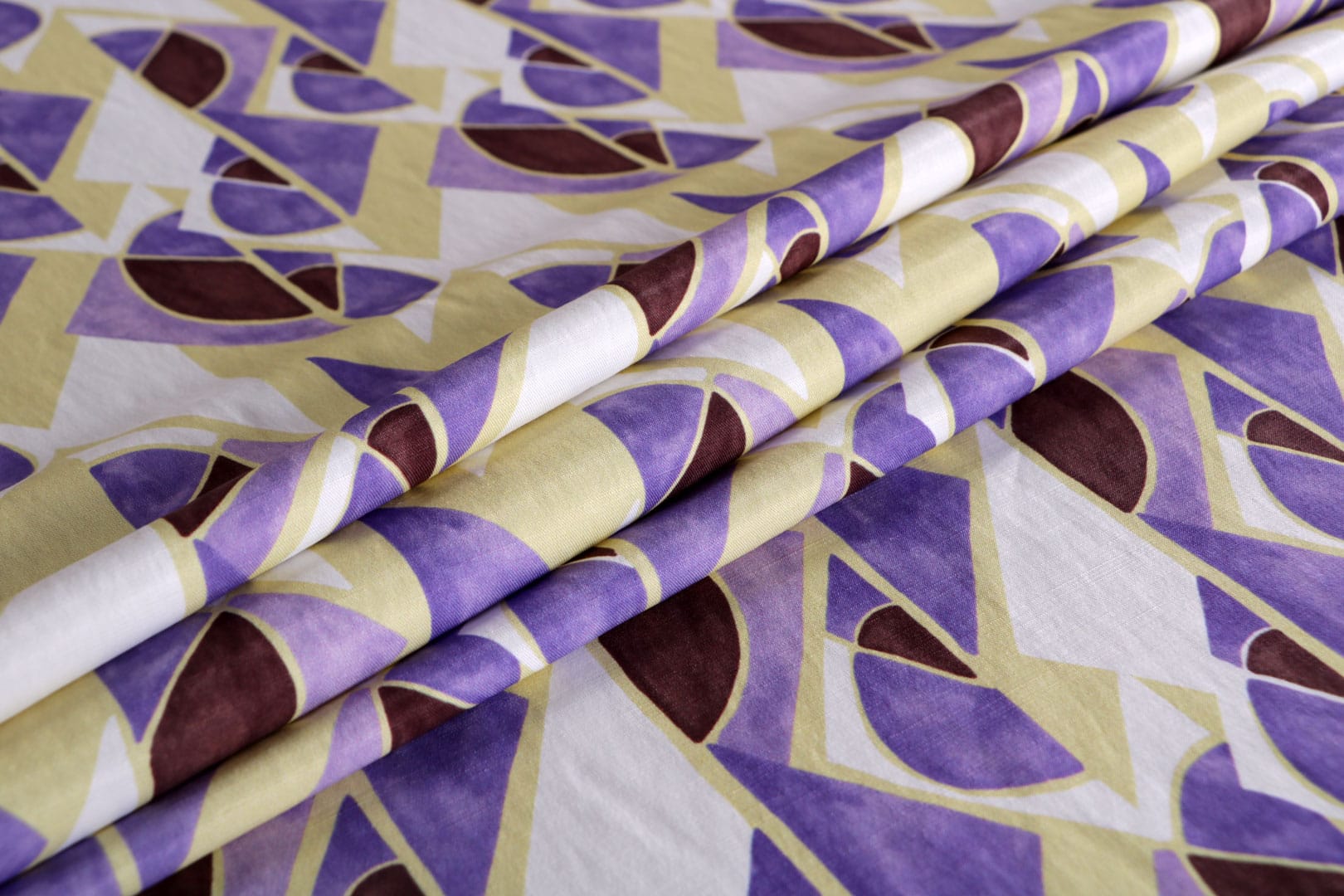 Brown, Purple, White, Yellow Linen, Viscose fabric for dressmaking