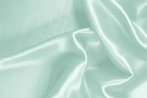 Tissu Crêpe Satin Vert chlorophylle en Soie pour vêtements