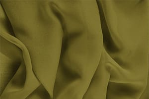 Tessuto Georgette Verde Foglia in Seta per abbigliamento