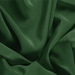 Tessuto Crêpe de Chine Verde Abete in Seta per abbigliamento
