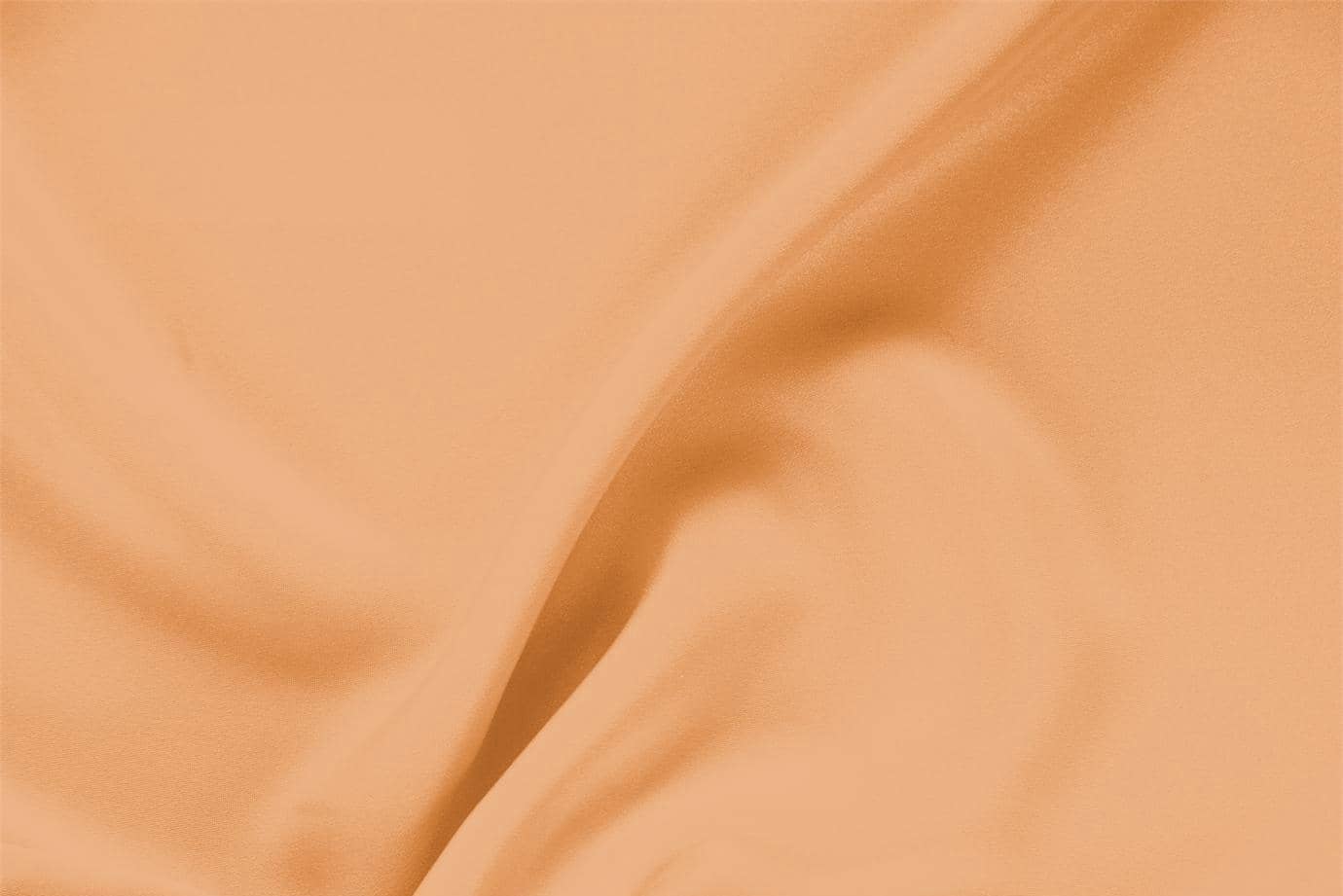 Tissu Drap Orange abricot en Soie pour vêtements