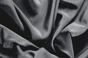 Anthracite Gray Silk Crêpe de Chine fabric for dressmaking