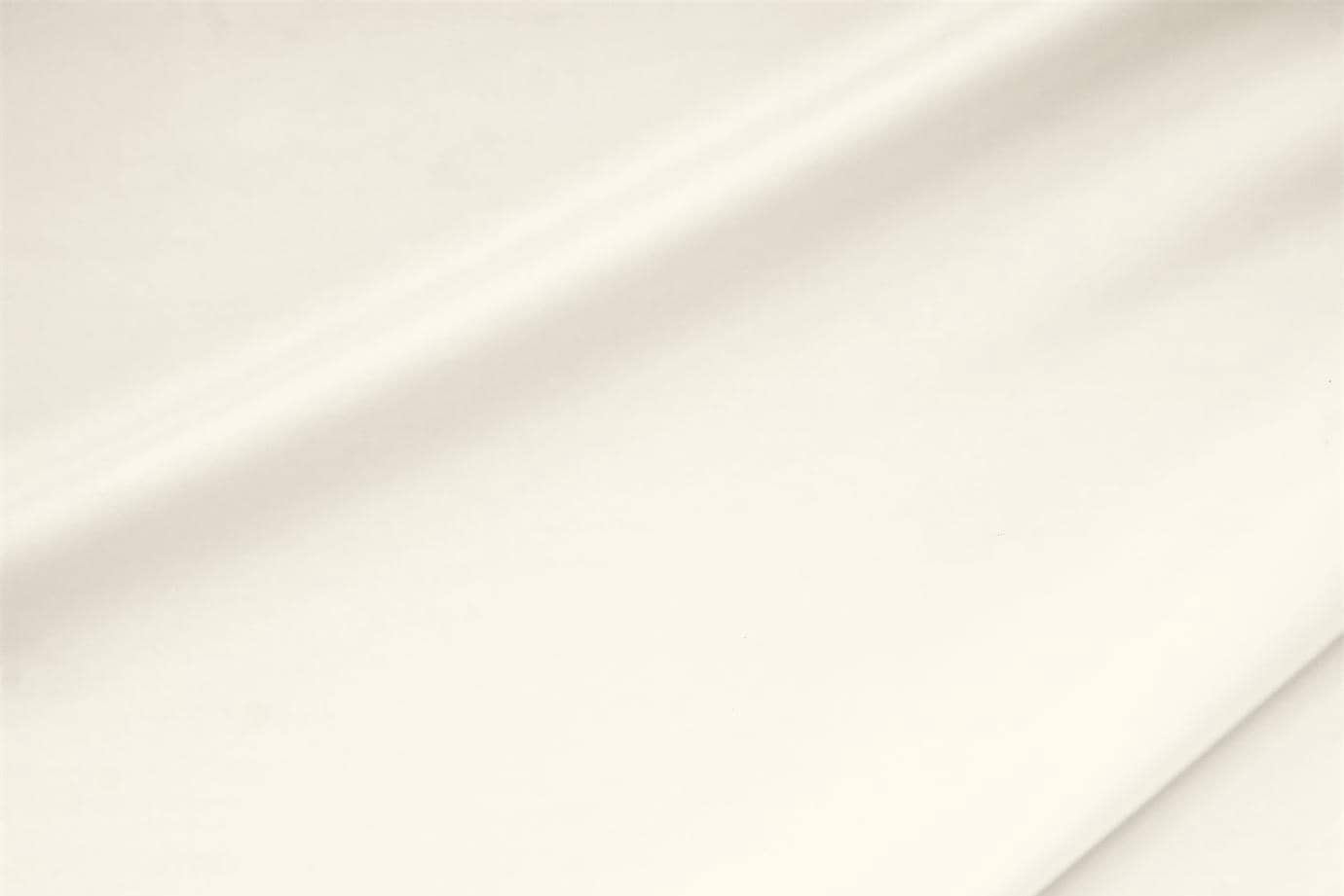 Tessuto Crêpe de Chine Stretch Bianco Latte in Seta, Stretch per abbigliamento
