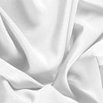 Optical White Silk Crêpe de Chine fabric for dressmaking
