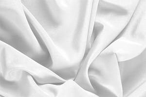 Optical White Silk Crêpe de Chine fabric for dressmaking