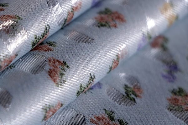 Silver Cotton, Polyester fabric for dressmaking
