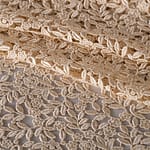 Beige Polyester, Viscose fabric for dressmaking