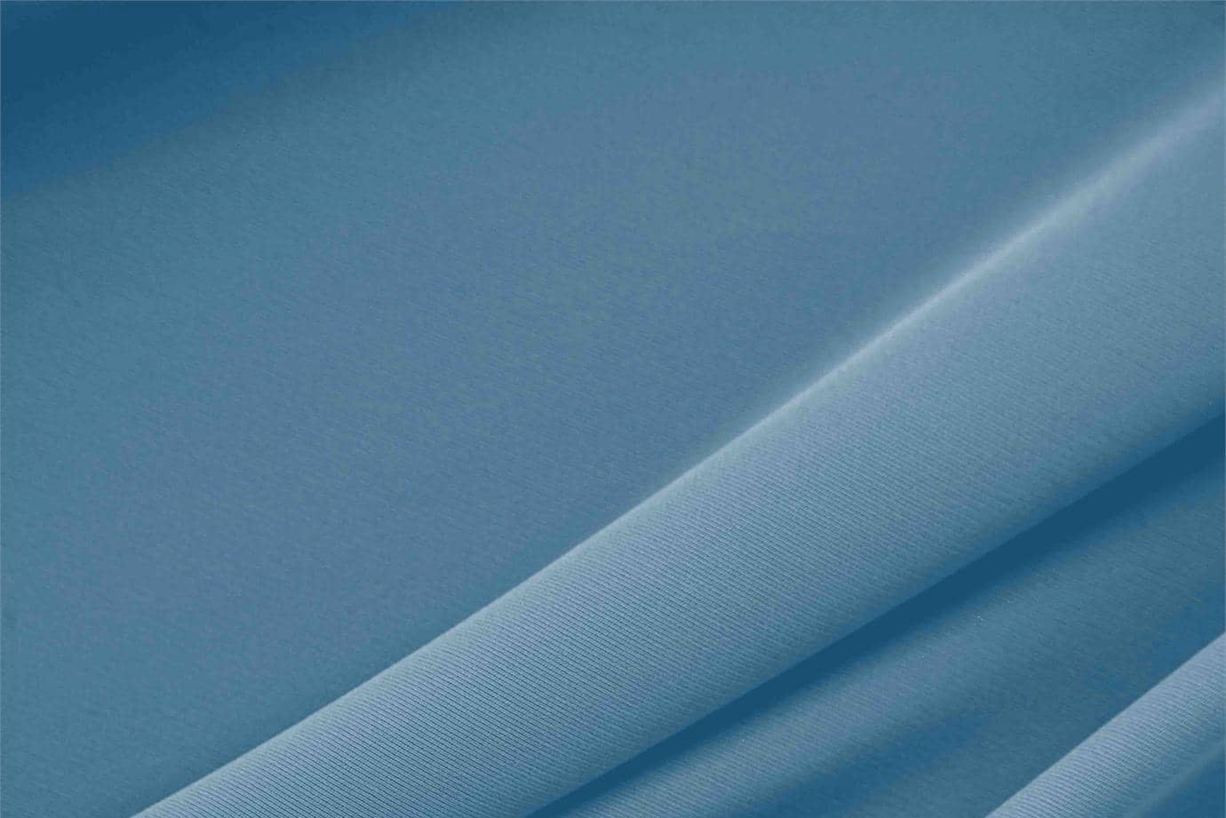 Tessuto Microfibra Poliestere Pesante Blu Zucchero in Poliestere per abbigliamento