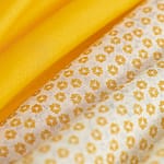 Yellow cotton muslin fabric | new tess