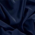 Tissu Crêpe de Chine Bleu navy en Soie pour vêtements