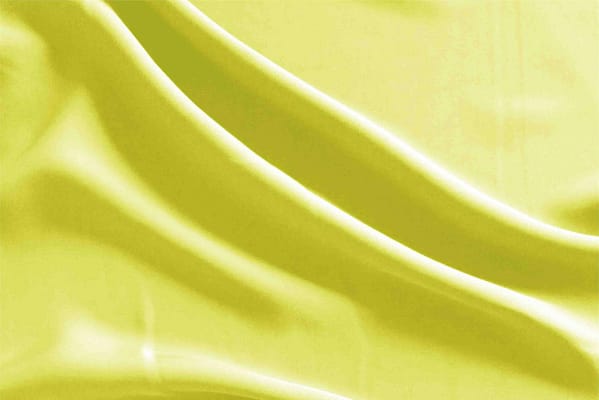 Tissu Microfibre Douce Vert citron en Polyester pour vêtements