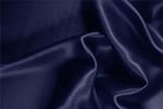 Marine Blue Silk Crêpe Satin fabric for dressmaking