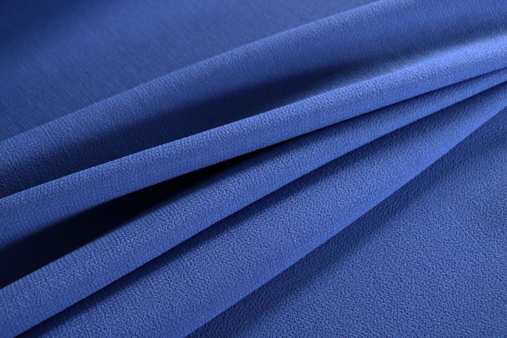 Periwinkle Blue Wool Doppia Crepella fabric for dressmaking