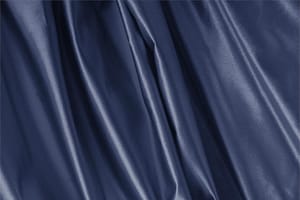 Tessuto Duchesse Blu Cobalto in Seta per abbigliamento