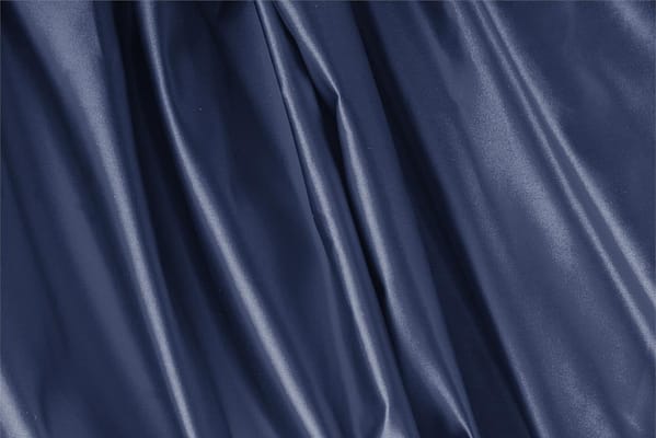 Tissu Duchesse Bleu cobalt en Soie pour vêtements