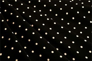 Black, White Silk Polka Dot Fabric - Crepe Se Omnibus Micro Pois 201901