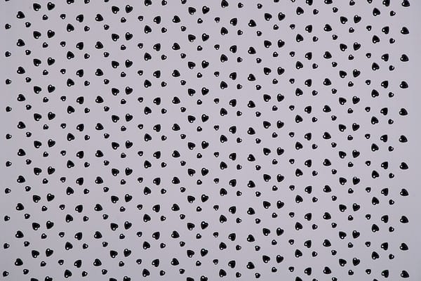 Black, White Polyester, Viscose fabric for dressmaking