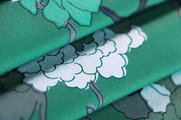 Green Polyester, Stretch fabric for dressmaking