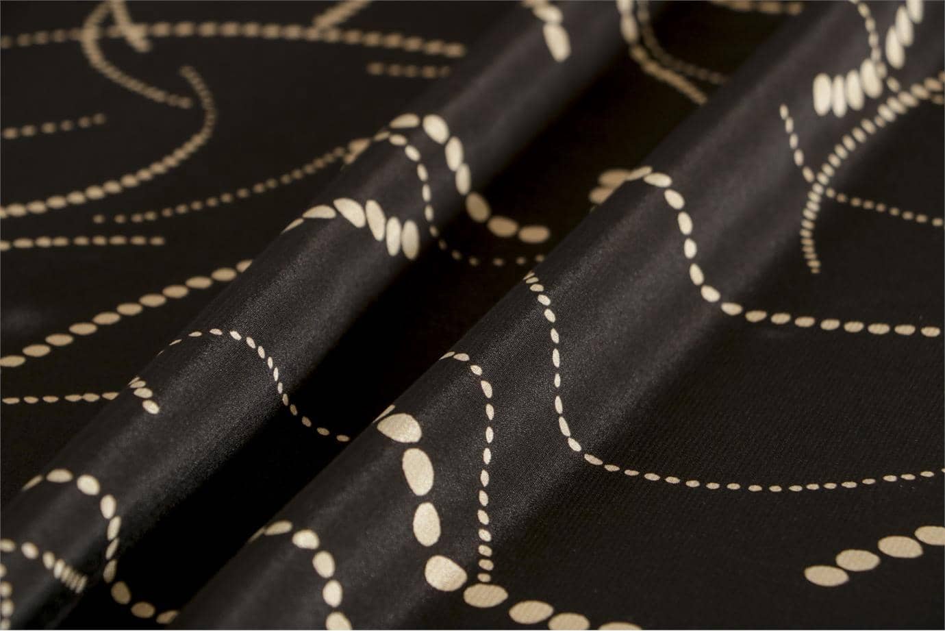 Black Silk fabric for dressmaking