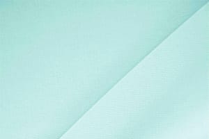 Tessuto Microfibra Crêpe Blu Celadon in Poliestere per abbigliamento