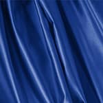 Tessuto Duchesse Blu Royale in Seta per abbigliamento