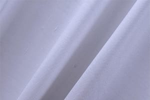 Tessuto Double Shantung Blu Cielo in Cotone, Seta per abbigliamento