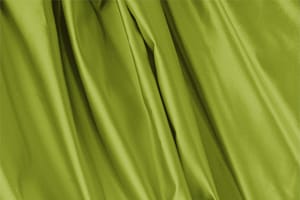 Moss Green Silk Duchesse fabric for dressmaking