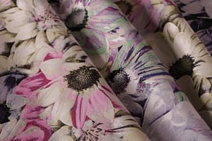 Multicolor Polyester, Silk fabric for dressmaking